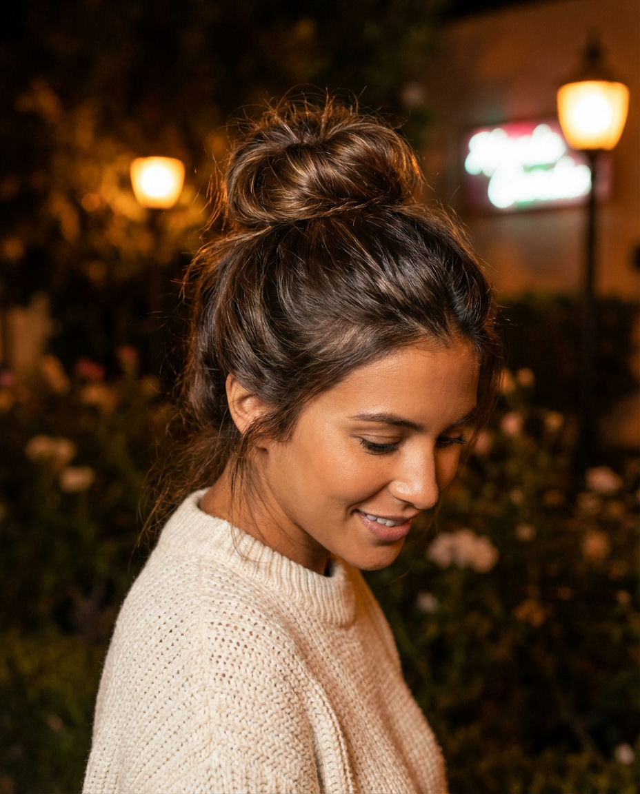 The Sculptural Looped Bun