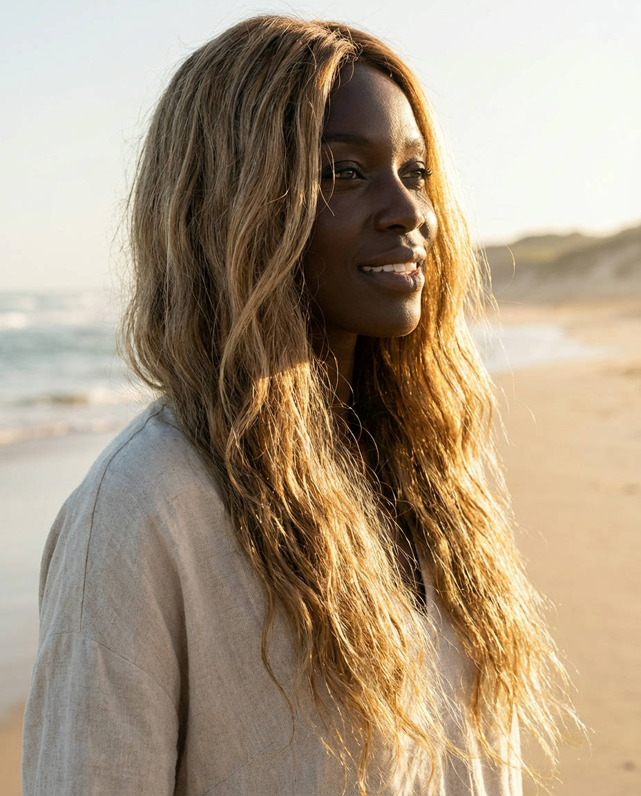 Face-Framing Blonde Highlights