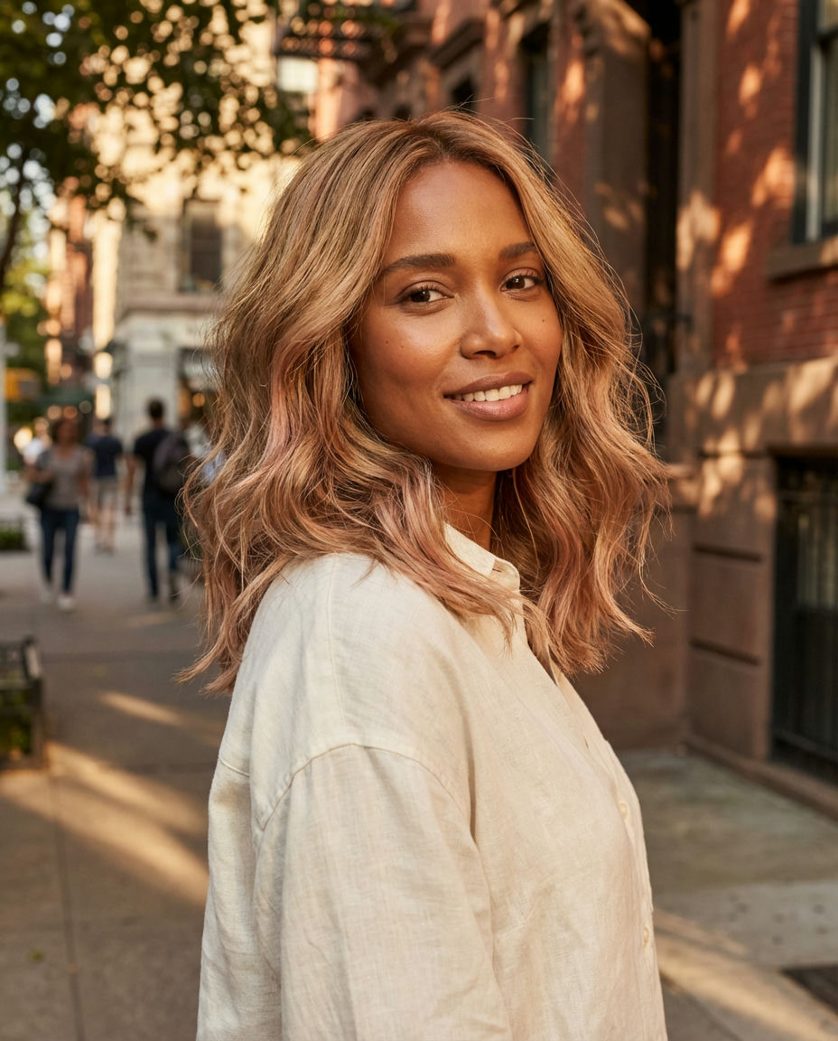 Soft Brown Integration Dirty Blonde
