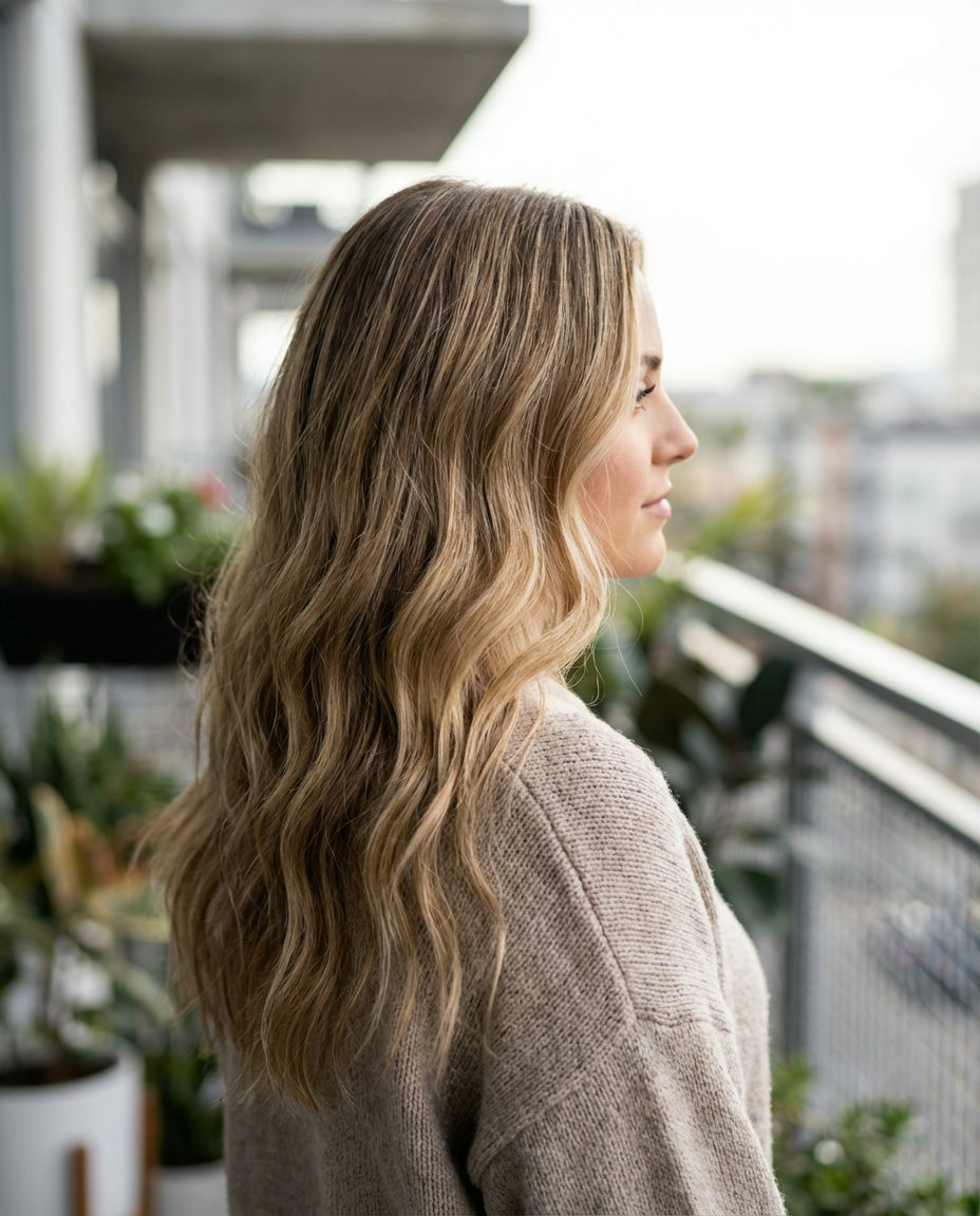 Subtle Rose Gold Dirty Blonde