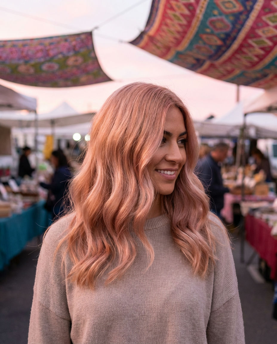 Cool-Toned Strawberry Blonde for Sophistication