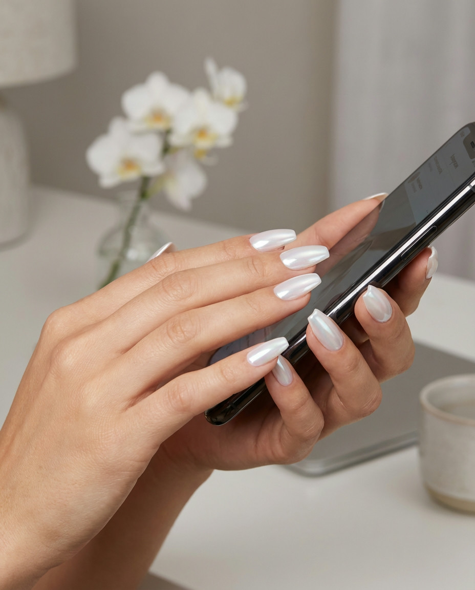 Black & White Chrome Marble Swirls