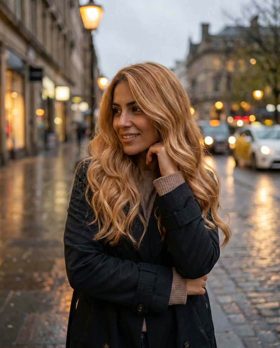 Sun-Kissed Strawberry Blonde Balayage Dreams