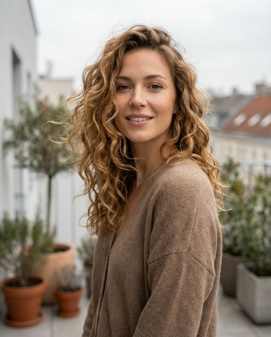 Twisted Half-Up with Delicate Hairpins