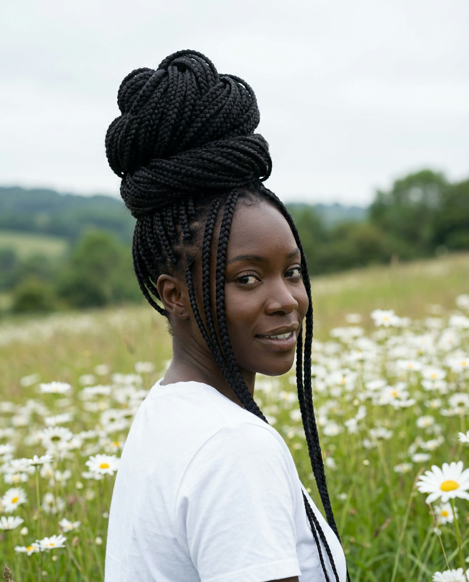 Kids' Fun Box Braids and Cornrow Combinations
