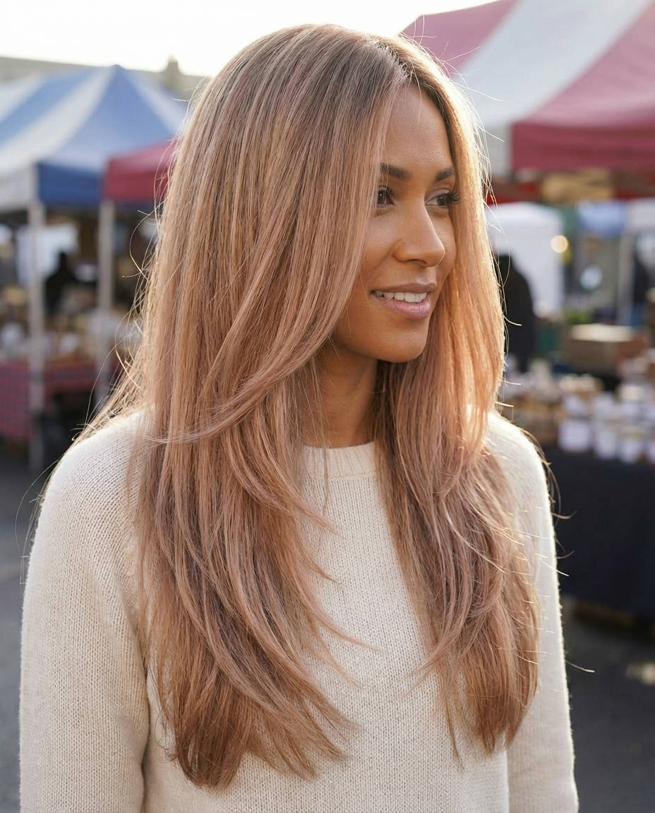 Golden Caramel Long Dirty Blonde