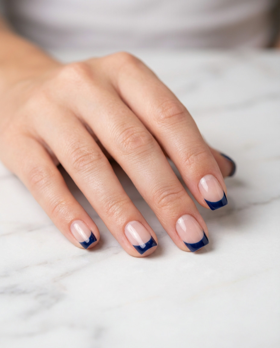 Baby Blue Pearl Detailed Tips