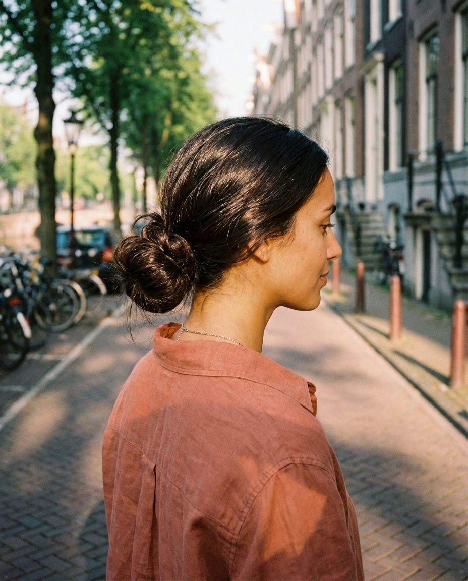 The Dual Textured Low Buns
