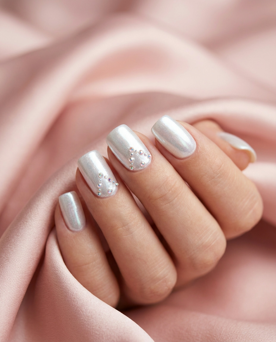 Sculpted Chrome White Tips