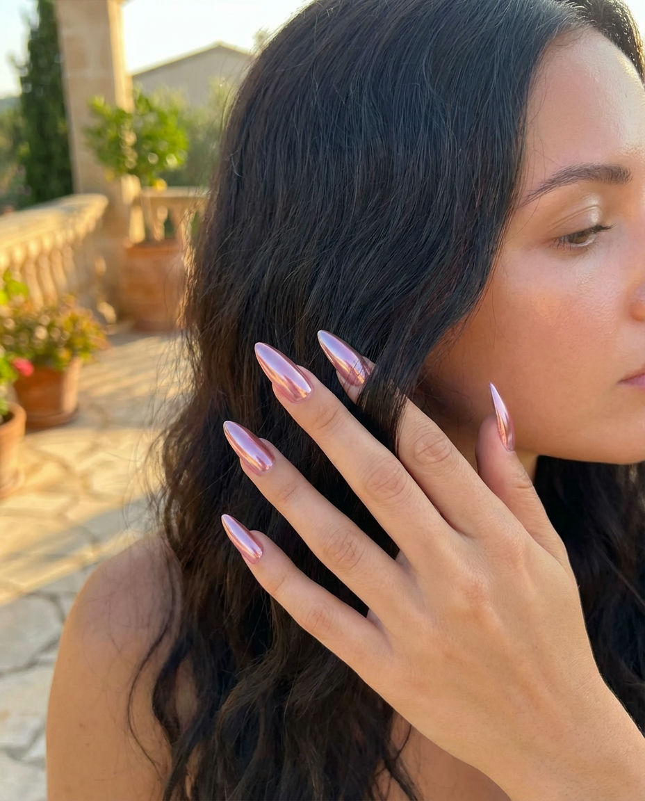 Stunning Spring Stiletto Nails with Floral Delicacy
