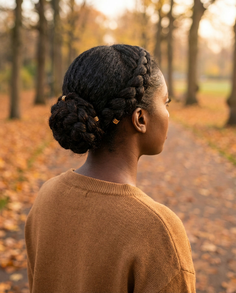 Half-Up Top Knot with Waves