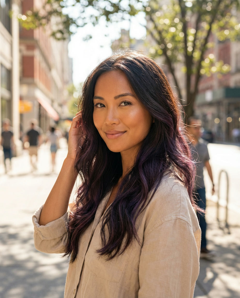 Subtle Purple Underside Layers