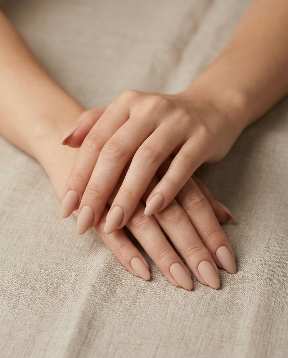 Understated Nude Matte Squares