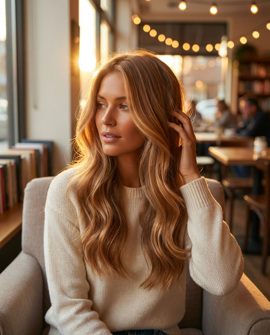 Honey Dipped Strawberry Blonde for Luminous Shine