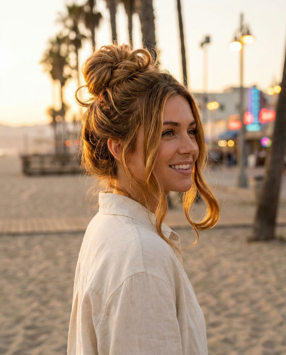 Loose & Textured Side Bun