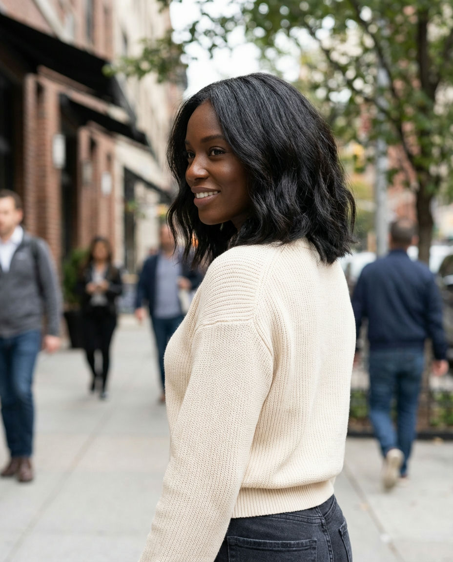 The '90s Bouncy Layered Lob