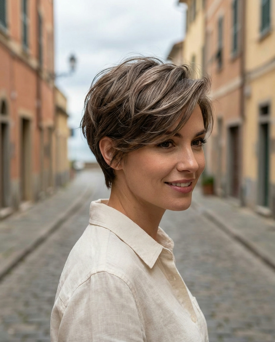 Fine Ash Brown Highlights