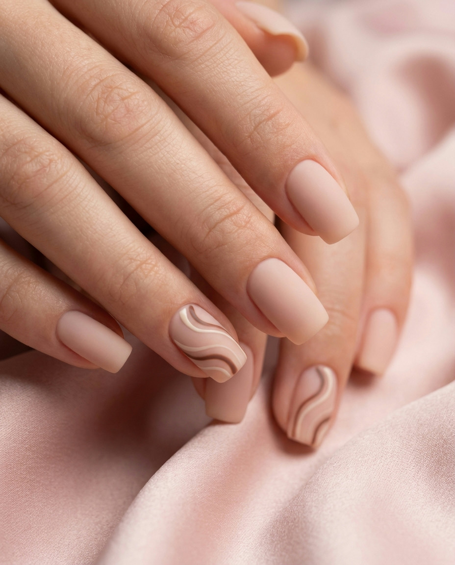Sheer Nude Base with a Single Star