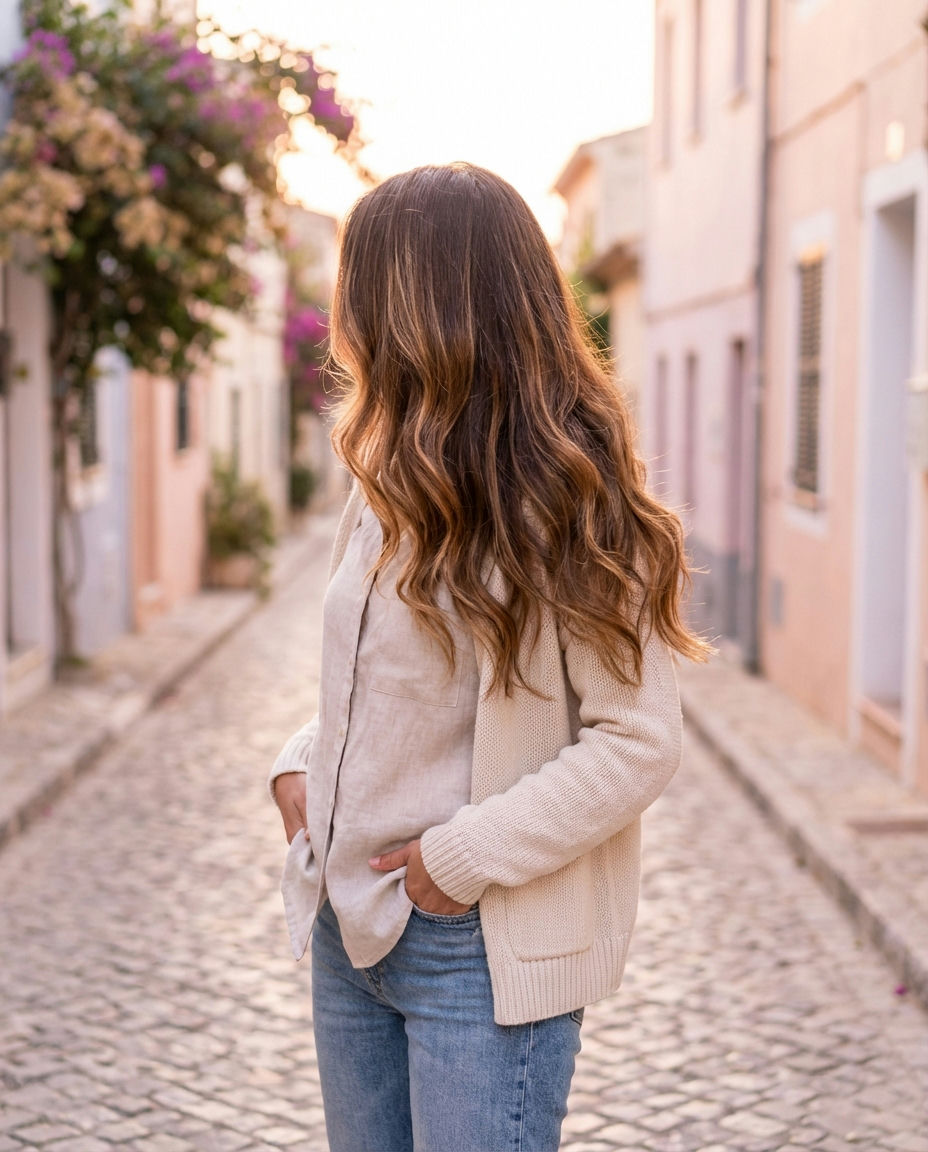 Deep Honey Brown with Golden Highlights