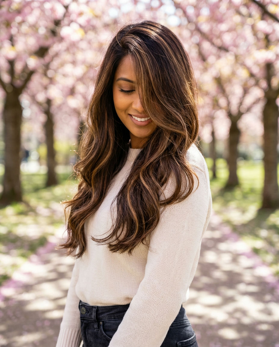 Invisible Brunette Balayage