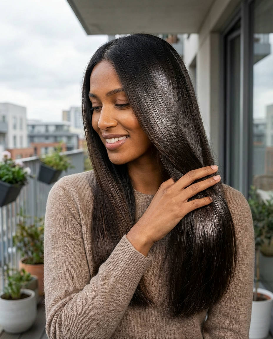 Wet-Look Sleek Bob