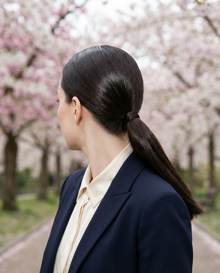 Textured Ponytail for Short Hair Length