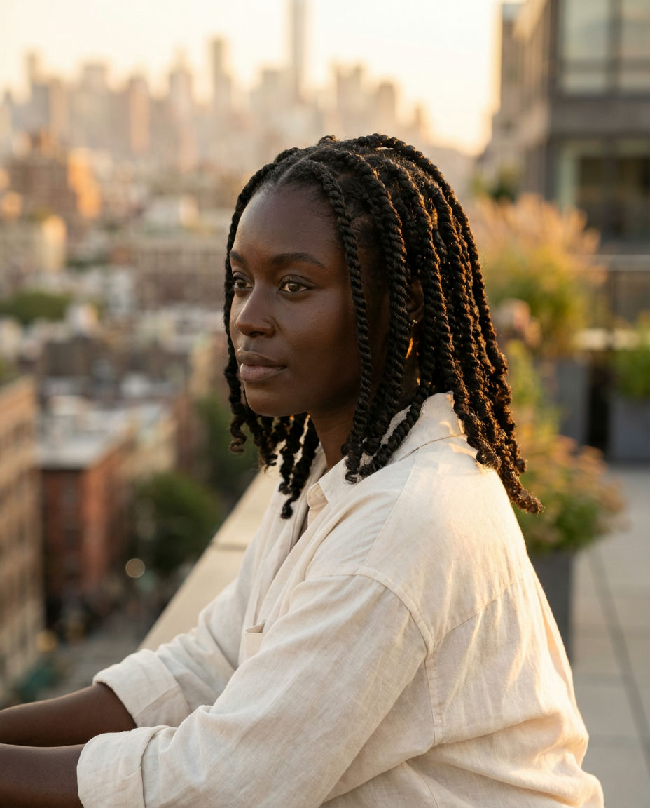 Double Braid Cornrows for Men
