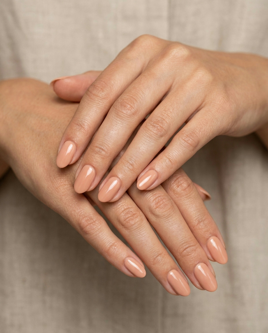 Rosy Nude with Gold Flecks