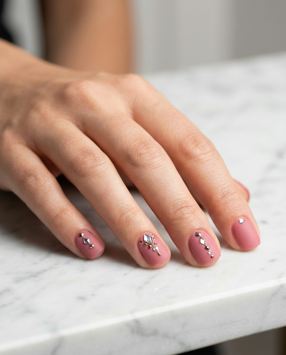 Negative Space Pink and White Swirls