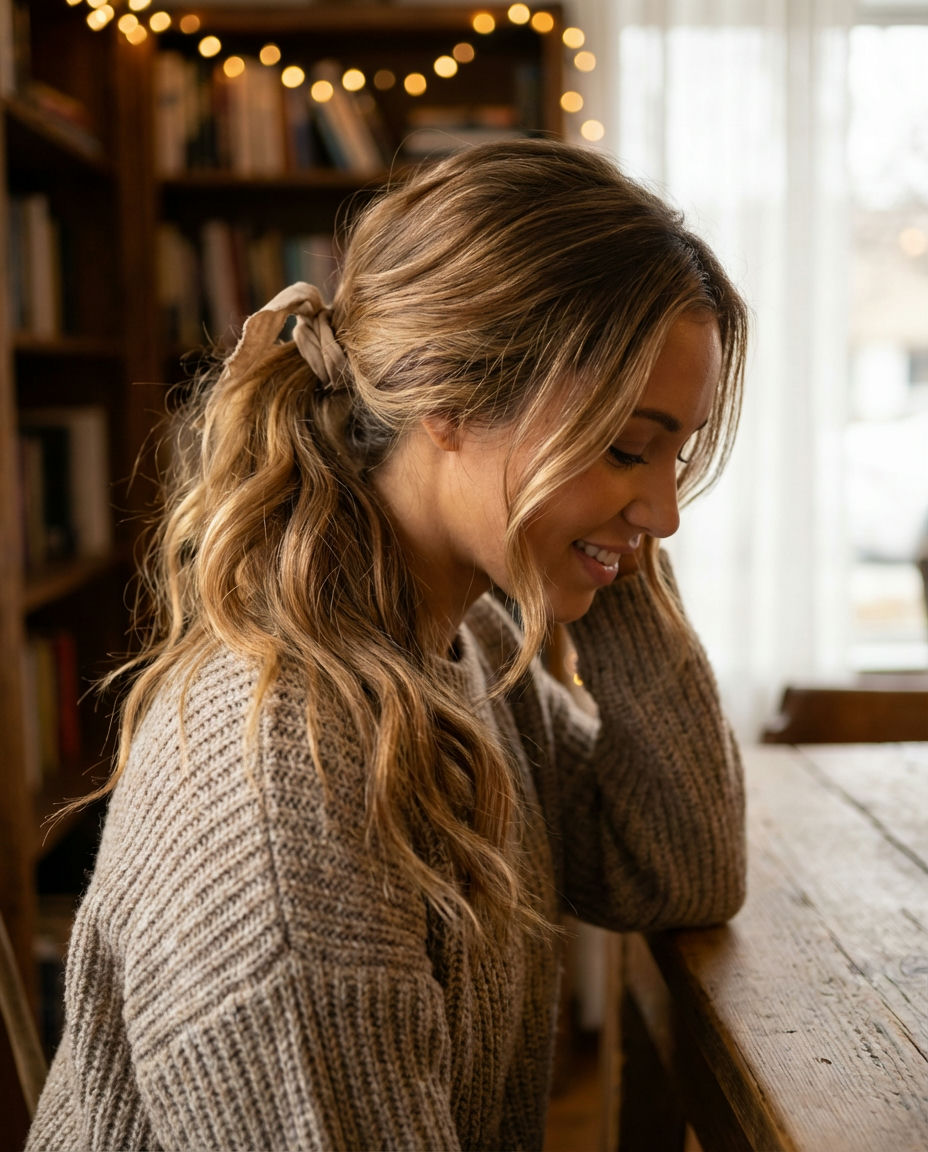 Cute Frontal Ponytail for a Youthful Vibe