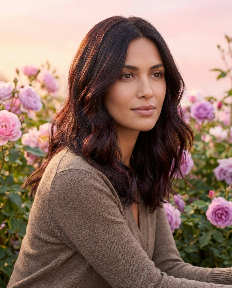 Sun-Drenched Ombre for Brunette Festival Vibes