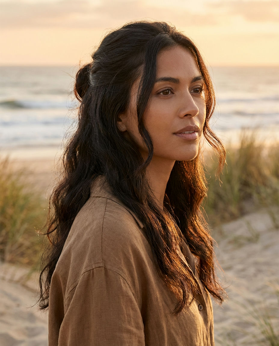 Cascading Curls for an Open, Voluminous-Look