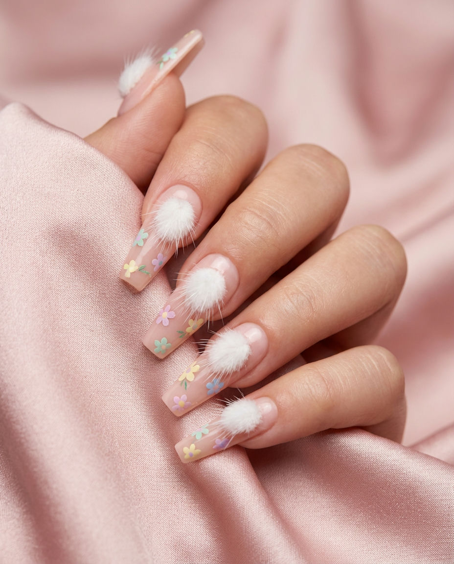 Easter Egg Bunny Nails