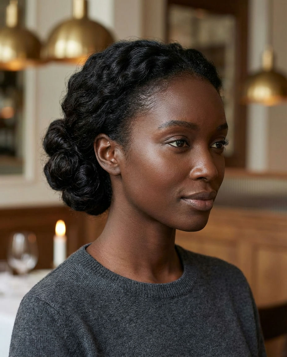 Sleek and Polished Low Bun