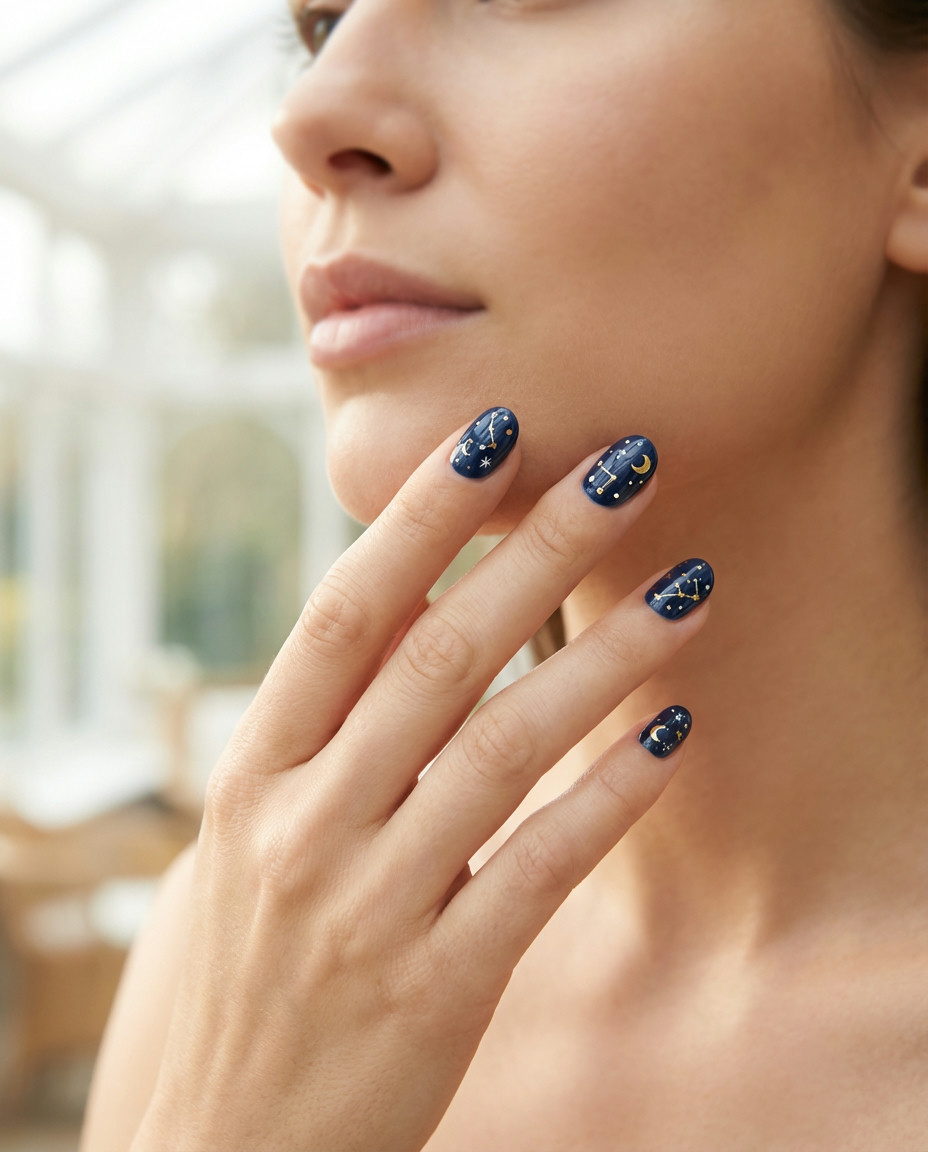 Dark Teal with Gold Glitter Flecks