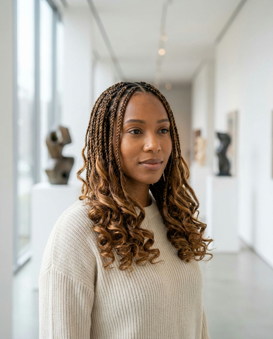 Colorful Fulani Braids Expressive Artistic Flair