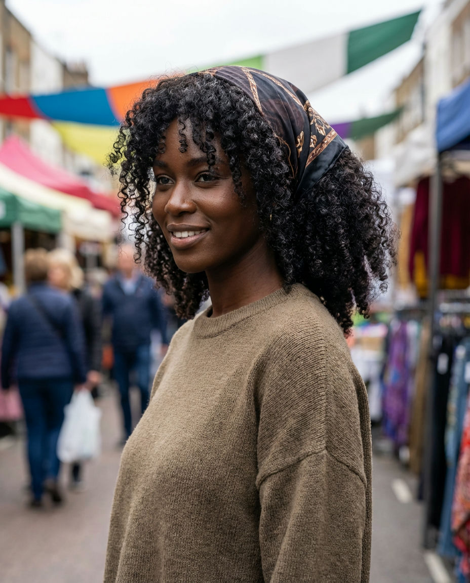 Braided Headband with Loose Waves