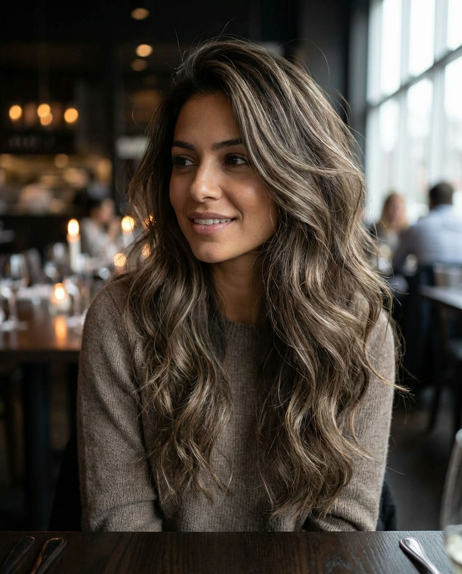 Professional Look with Discreet Brown Hair Color Accents