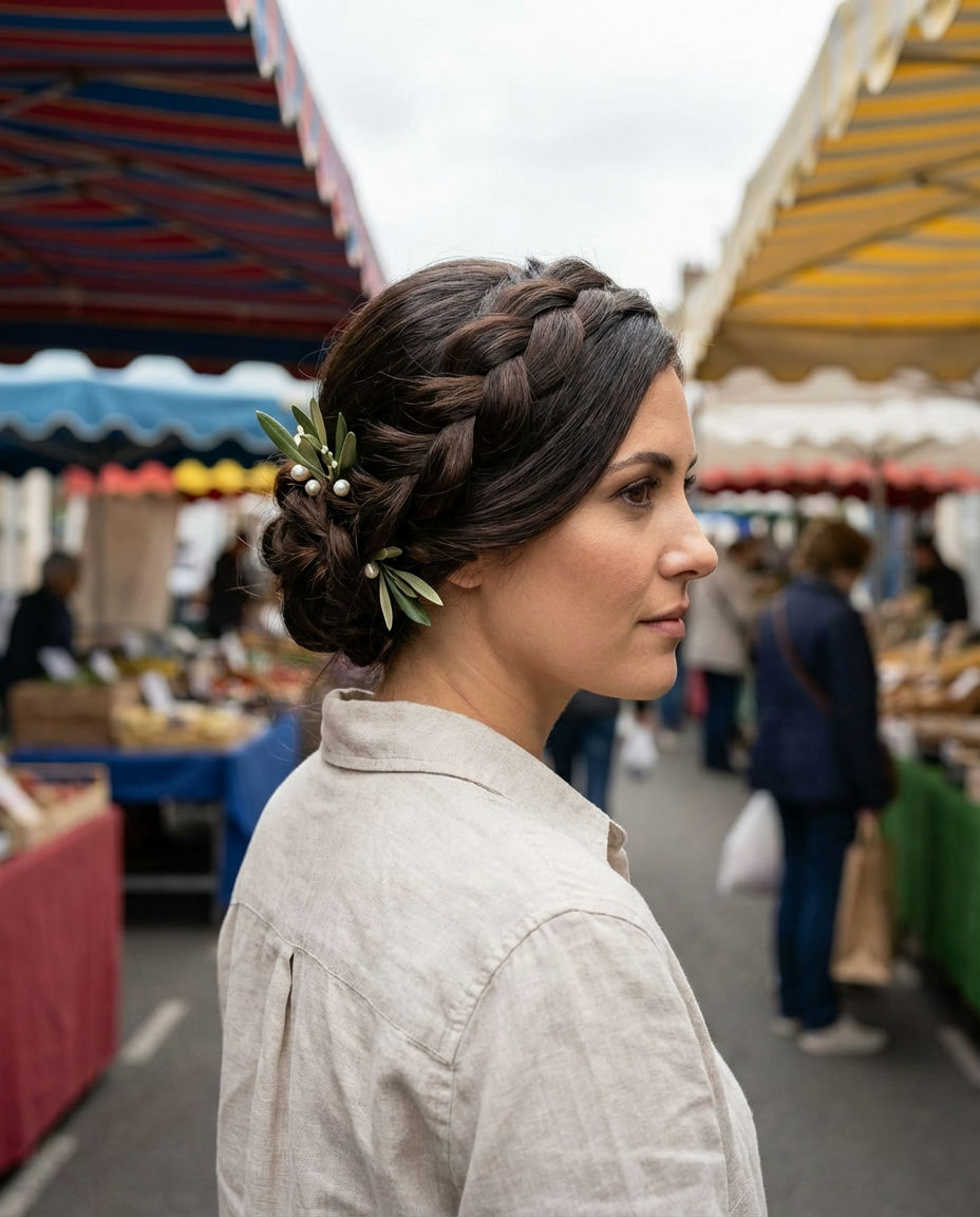 Voluminous Half-Up with Veil