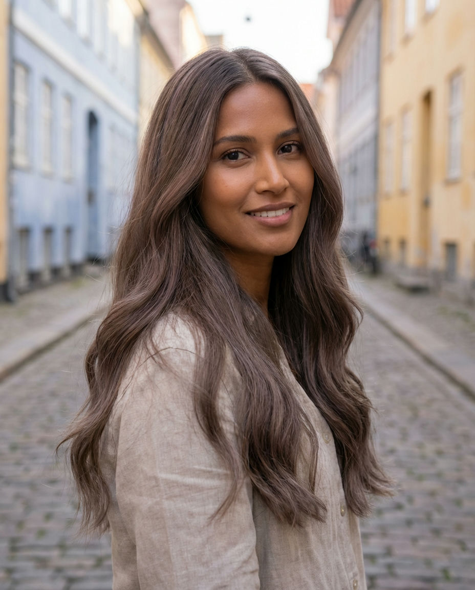 Toned Dark Blonde Ombre for Gradual Transition