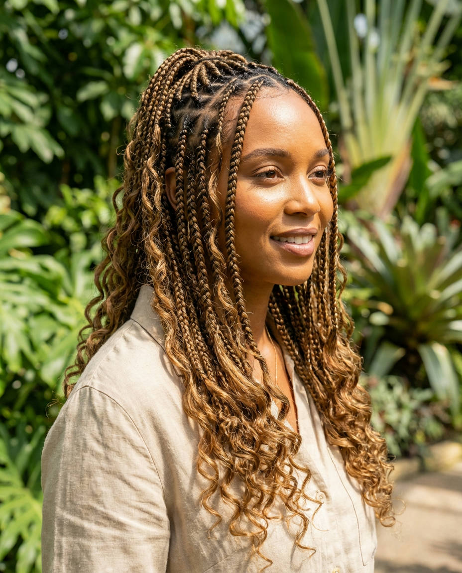French Curl Fulani Braids Soft Romantic Aesthetic