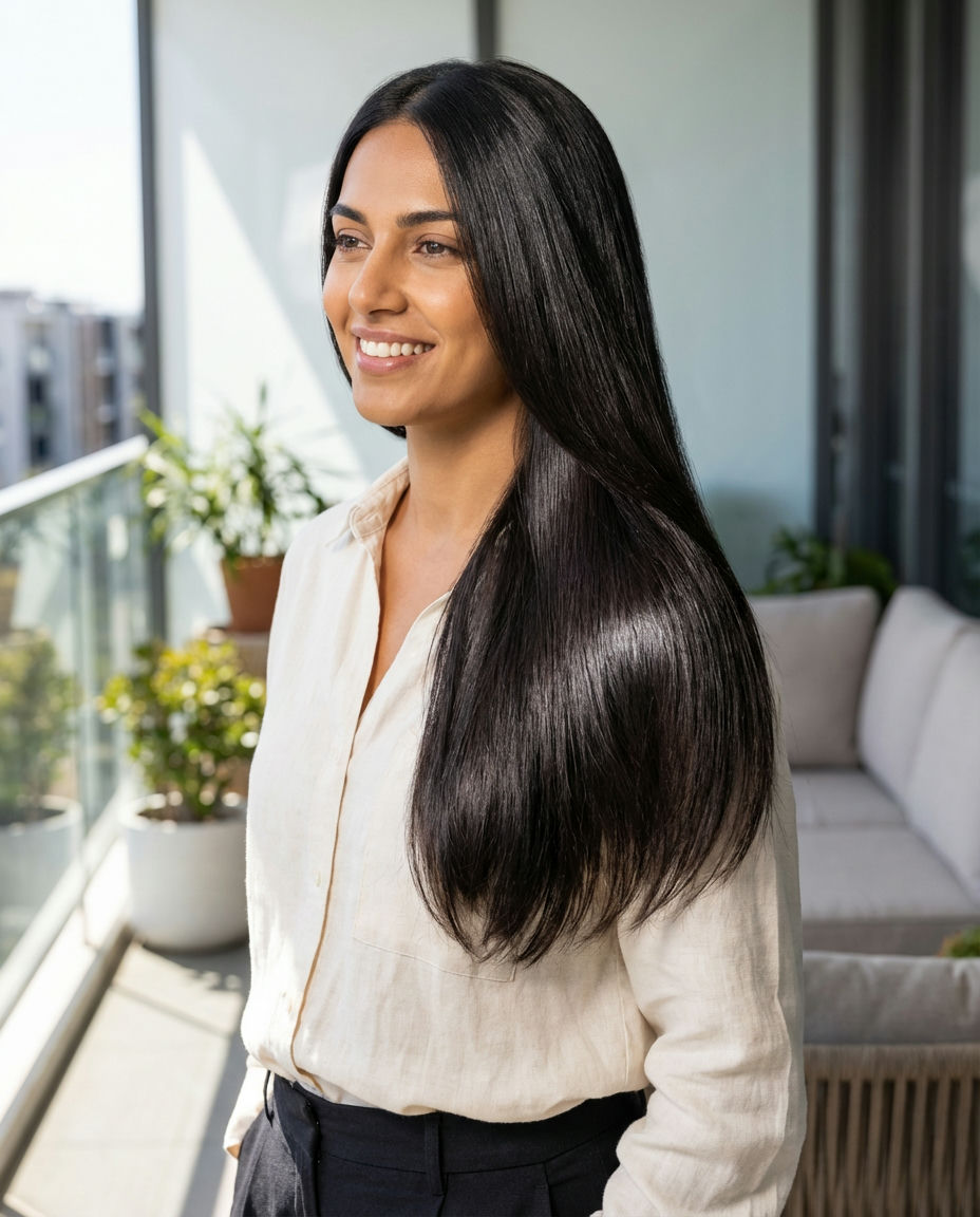 Half-Up Top Knot with Waves