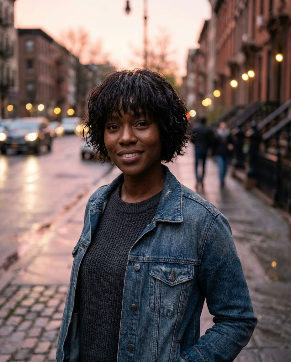 Chin-Length Bob with Wispy Bangs