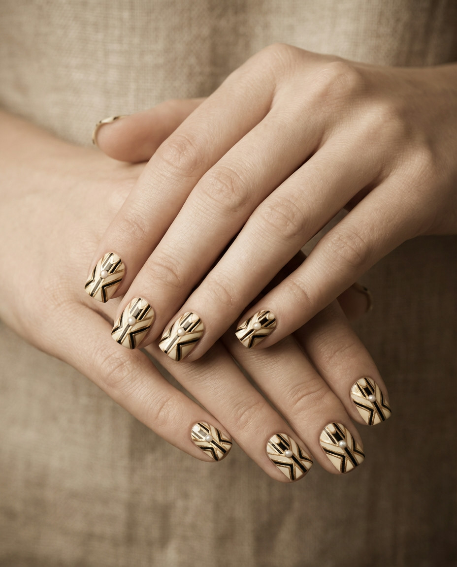 Glimmering Gold Leaf Squares