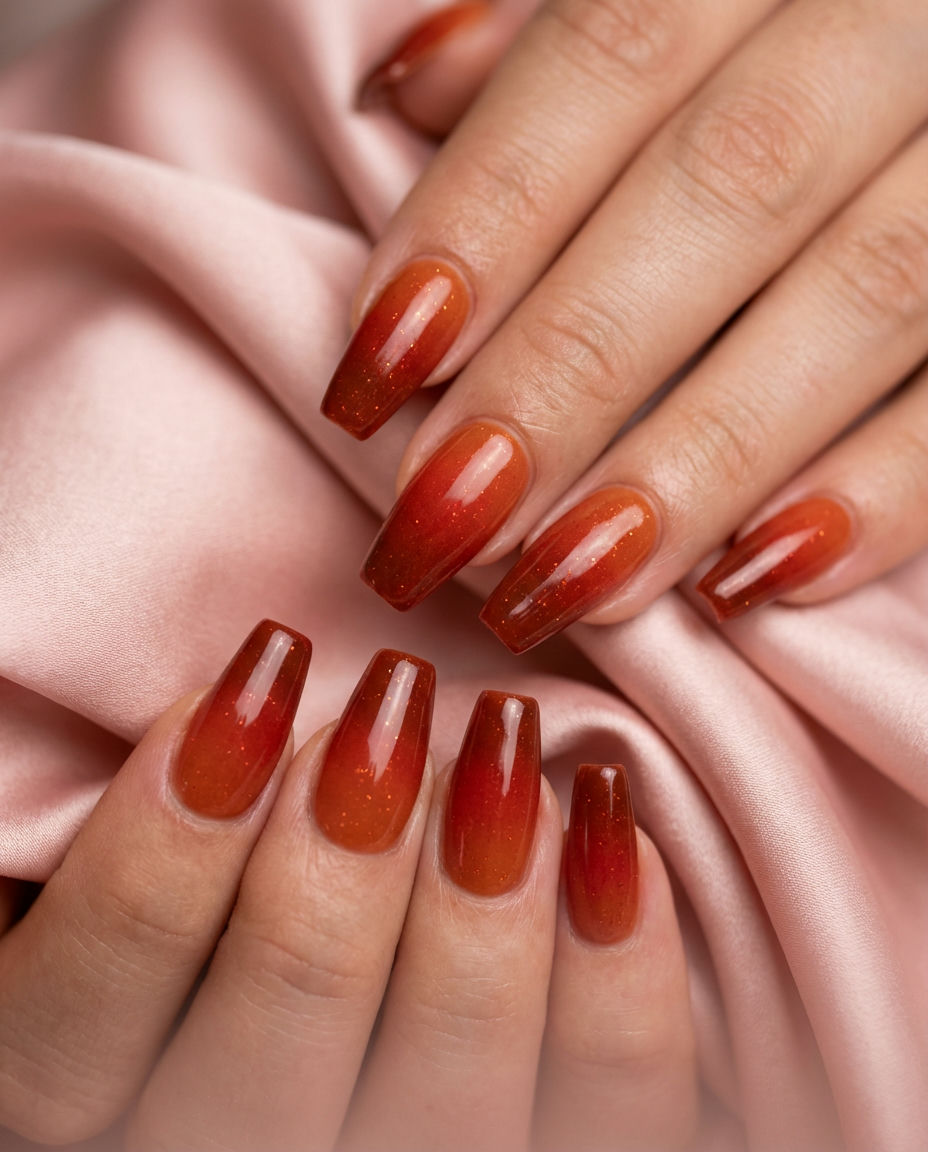 Global Folk Art Pink Nails