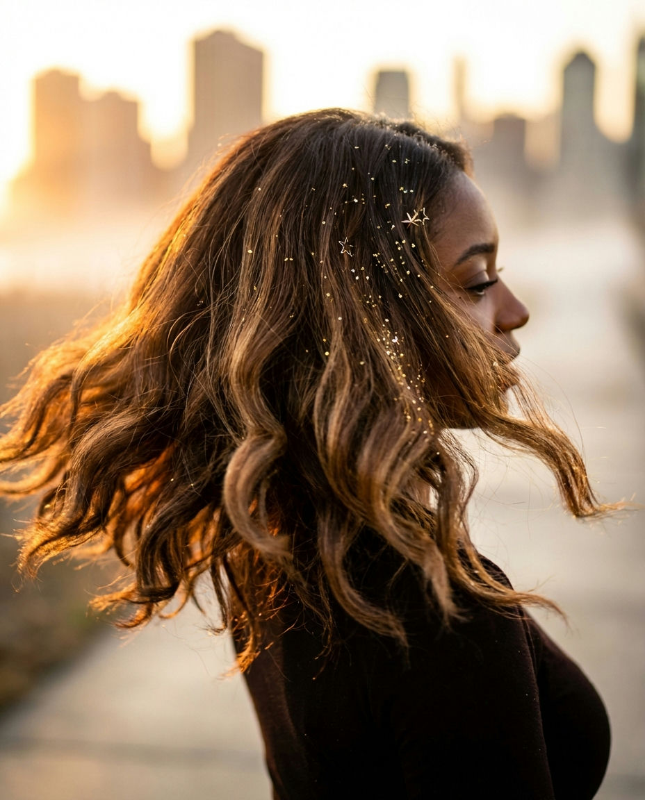 Delicate Lowlights Adding Dimension to Brunette Strands