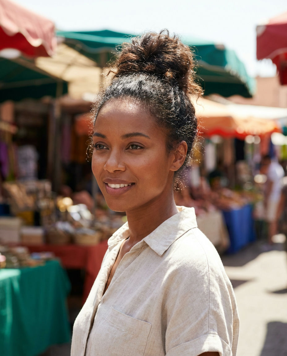 The Elegant Low Bun with a Side Part