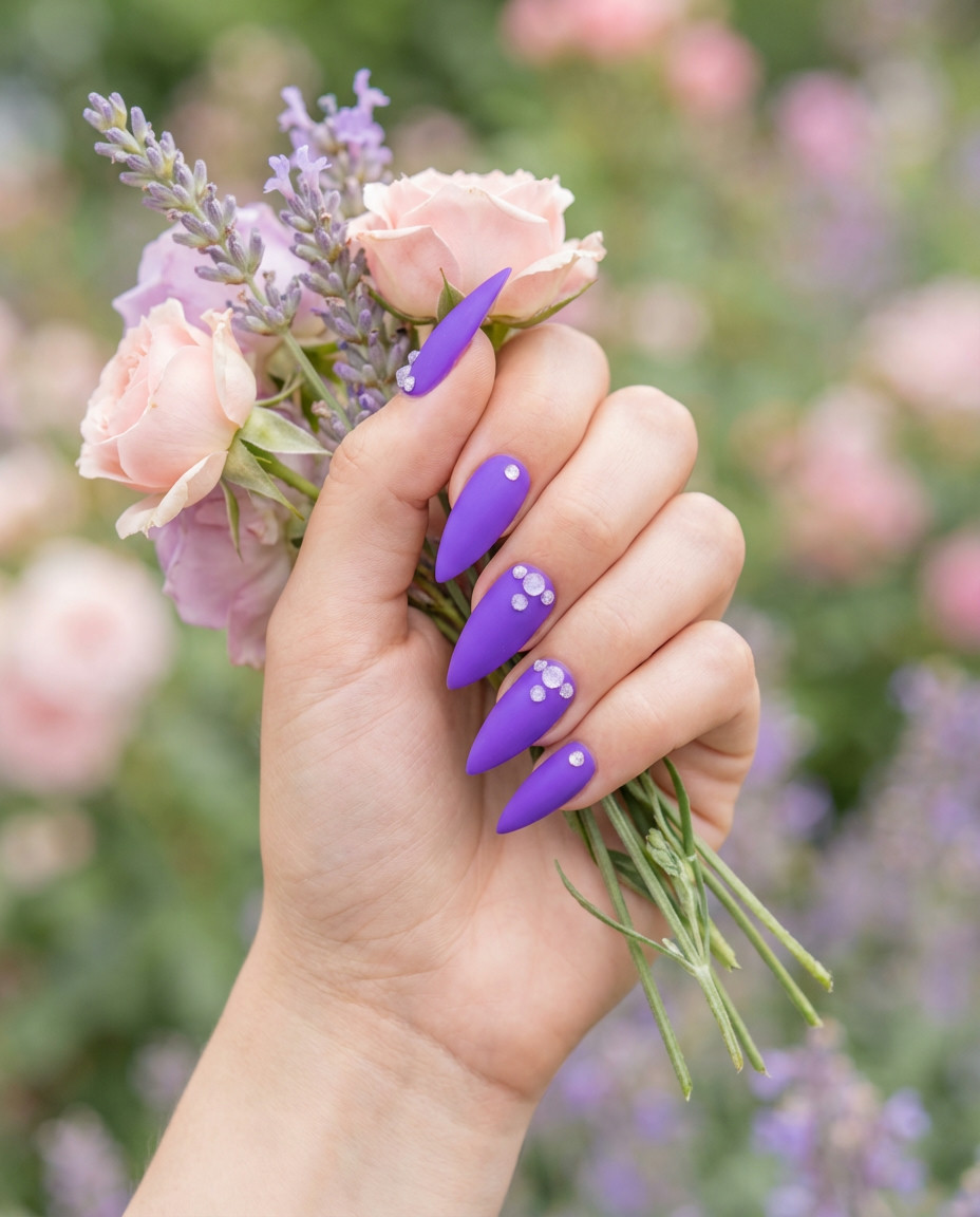 French Ombre Long Almond