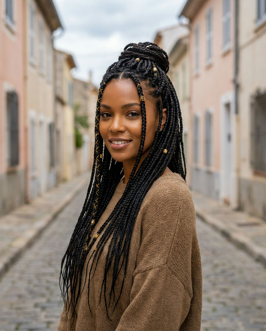 Tendril Wrapped Ponytail