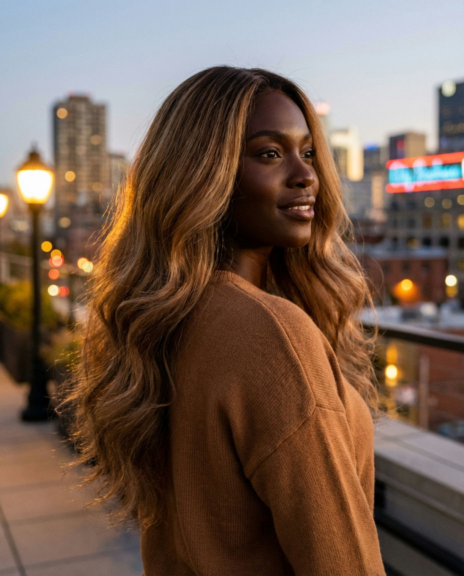 Effortless Blending Gray with Brunette Balayage